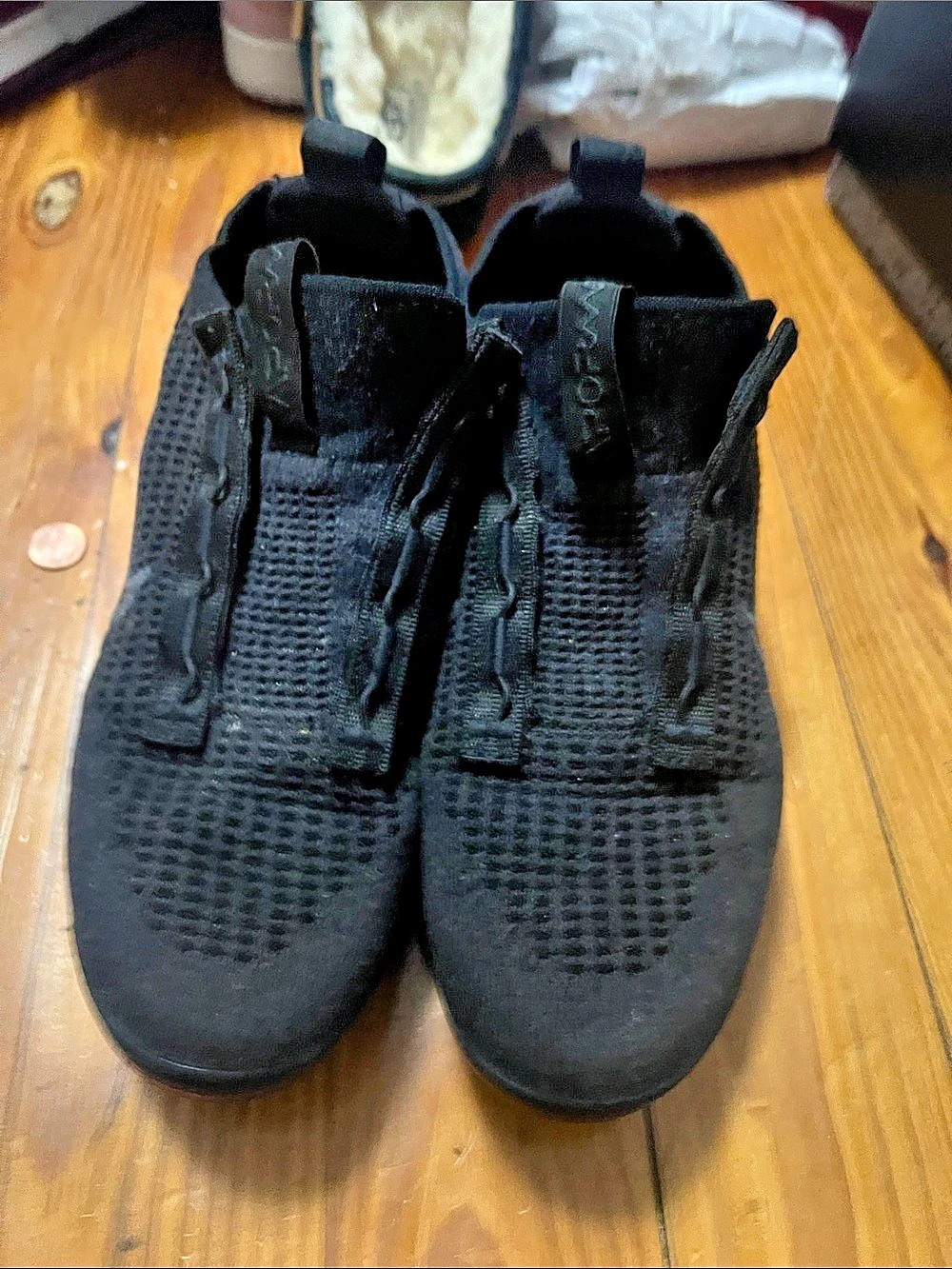 Nike Air VaporMax Flyknit Utility 'Triple Black' Sneakers
